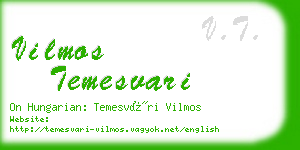 vilmos temesvari business card